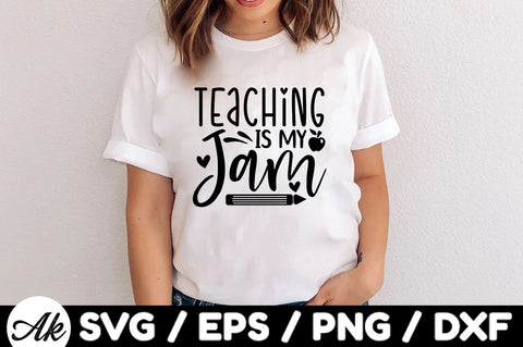Teaching is my jam svg SVG akazaddesign 