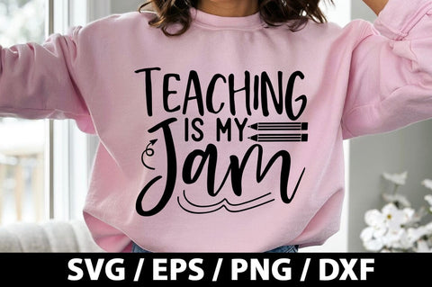 Teaching is my jam SVG SVG akazaddesign 