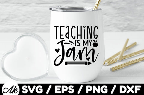 Teaching is my jam svg SVG akazaddesign 