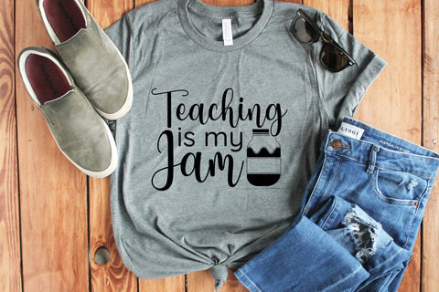 Teaching is My Jam SVG - Teacher SVG SVG CraftLabSVG 