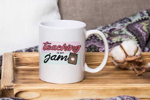 Teaching Is My Jam, Teacher Sublimation PNG SVG futivesvg 