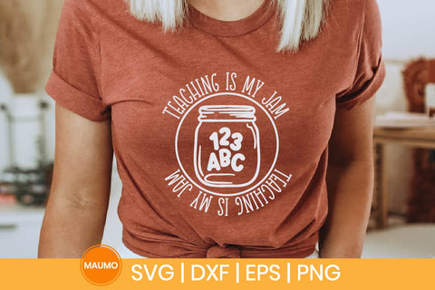Teaching is my jam, teacher svg quote SVG Maumo Designs 