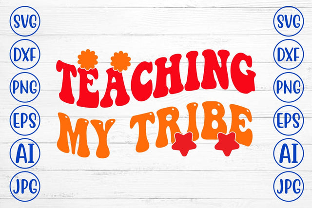 Teaching My Tribe Retro SVG SVG Syaman 