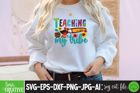 Teaching My Tribe Sublimation PNG DEsign, Teacher Sublimation ,Teacher SVG Cute File, Teacher Qutes Sublimation Insomnia Std 