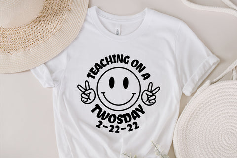 Teaching On A Twosday SVG, Twosday 2.22.22 svg, Twos Day svg, Happy Twosday Svg, 2s Day Svg, February 2nd 2022 svg, 2-22-22 svg, 2 svg, png SVG Fauz 