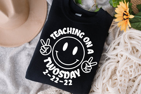 Teaching On A Twosday SVG, Twosday 2.22.22 svg, Twos Day svg, Happy Twosday Svg, 2s Day Svg, February 2nd 2022 svg, 2-22-22 svg, 2 svg, png SVG Fauz 