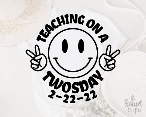 Teaching On A Twosday SVG, Twosday 2.22.22 svg, Twos Day svg, Happy Twosday Svg, 2s Day Svg, February 2nd 2022 svg, 2-22-22 svg, 2 svg, png SVG Fauz 
