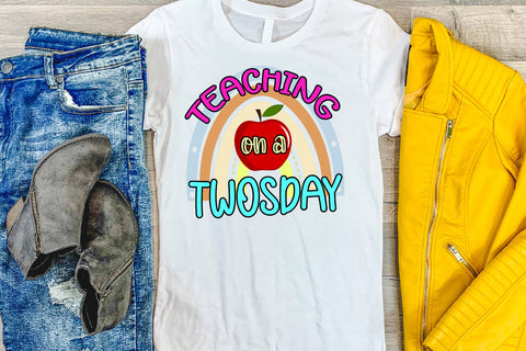 Teaching On Twosday Sublimation- 2-22-22 February Design Sublimation Happy Printables Club 