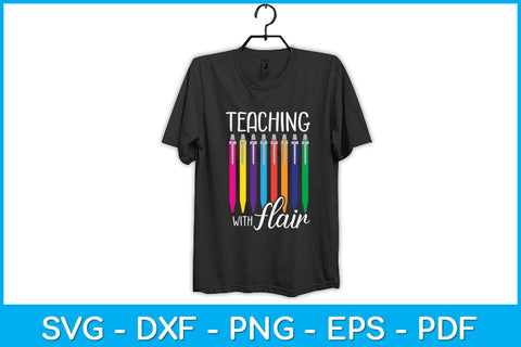 Teaching With Flair Pen School Teachers Svg Design SVG artprintfile 