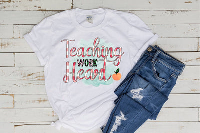Teaching Work Heart Sublimation Sublimation SVGista 