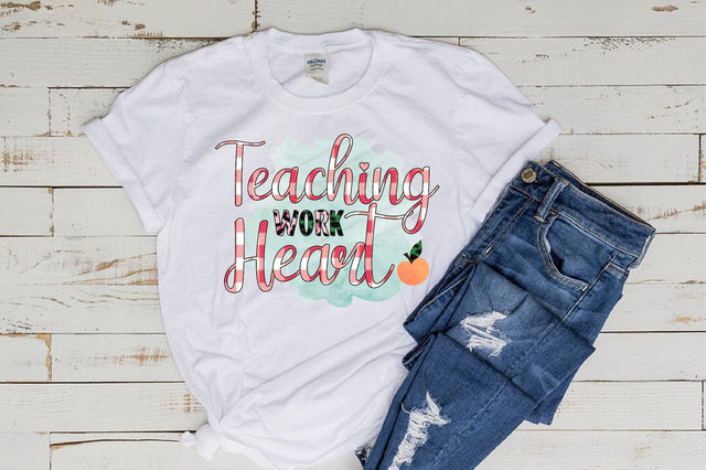 Teaching Work Heart Sublimation Sublimation SVGista 