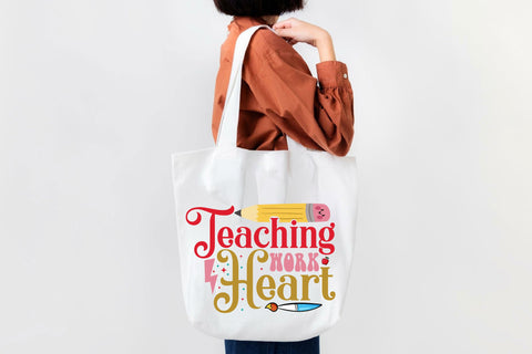 Teaching Work Heart SVG Cricut Files SVG Rupkotha 