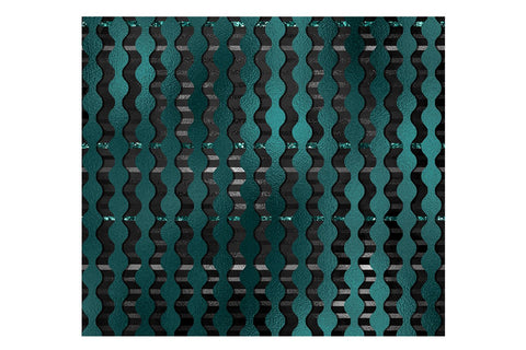 Teal and Black Abstract 20oz Tumbler PNG | Skinny Tumbler Sublimation PNG Sublimation B Renee Design 