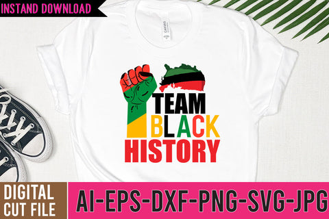 team Black History SVG Cut File SVG BlackCatsMedia 