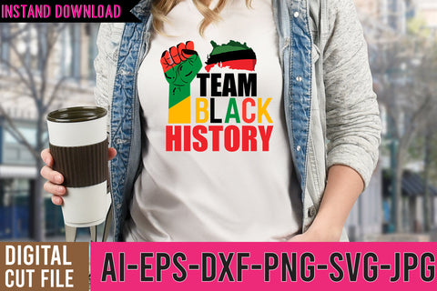 team Black History SVG Cut File SVG BlackCatsMedia 