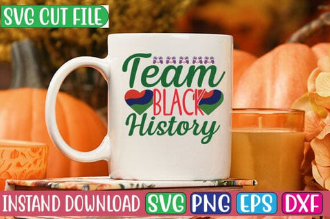 Team Black History SVG Cut File SVG Studio Innate 