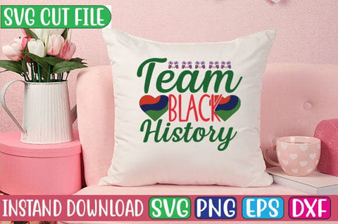 Team Black History SVG Cut File SVG Studio Innate 