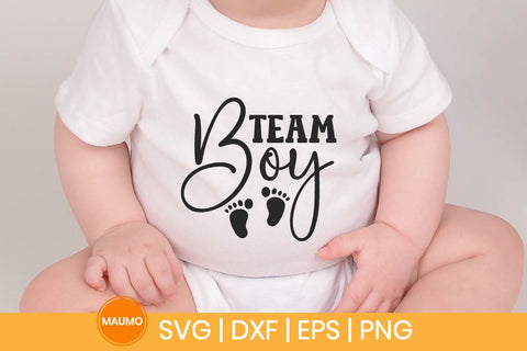 Team boy, gender reveal svg quote SVG Maumo Designs 