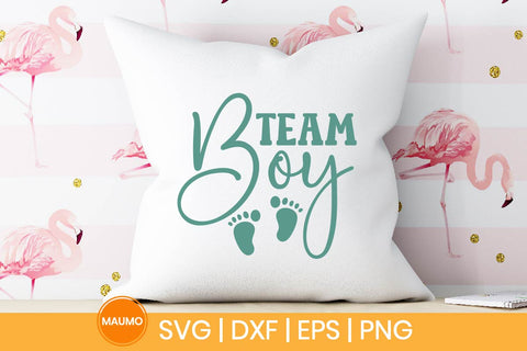 Team boy, gender reveal svg quote SVG Maumo Designs 