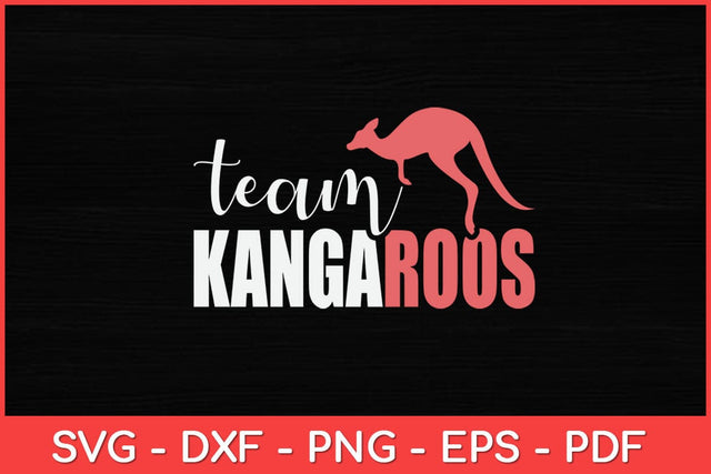 Team Kangaroos Lover Svg Cut File | Kangaroo Svg SVG artprintfile 