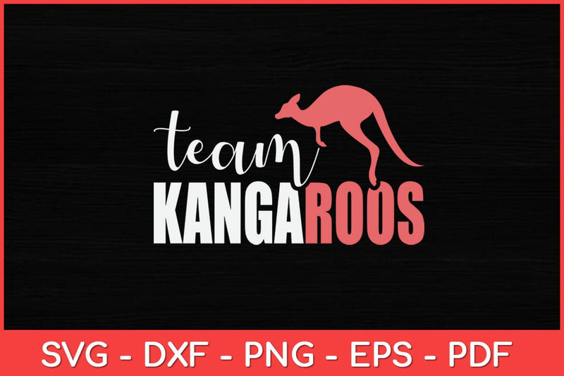 Team Kangaroos Lover Svg Cut File | Kangaroo Svg SVG artprintfile 