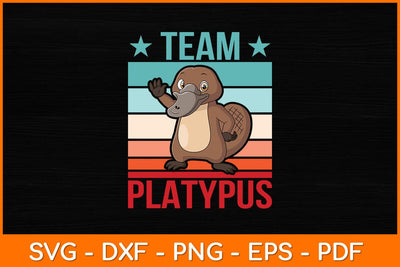 Team Platypus Retro Vintage Svg Design SVG artprintfile 