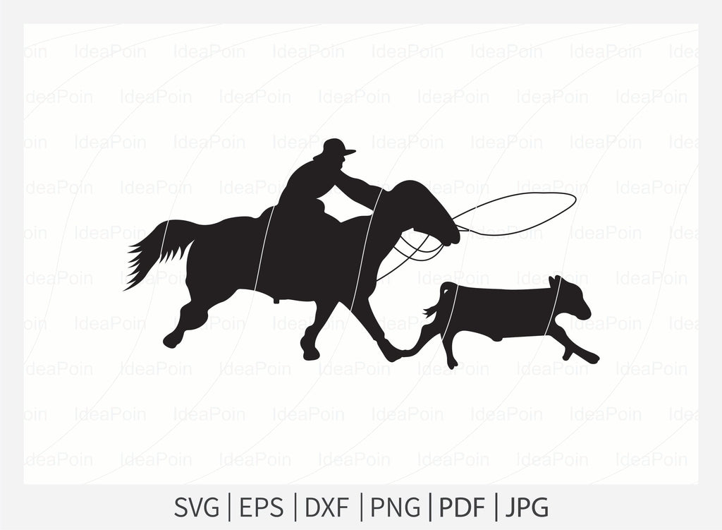 Team Roping Rodeo Ranch svg, Team roping, Cattle Roping Cowboy, Cattle ...