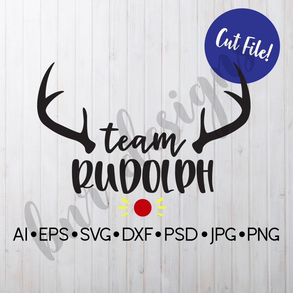 Party Rudolph Svg Team Rudolph SVG - So Fontsy