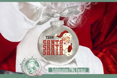 Team Santa Sublimation Sublimation QueenBrat Digital Designs 
