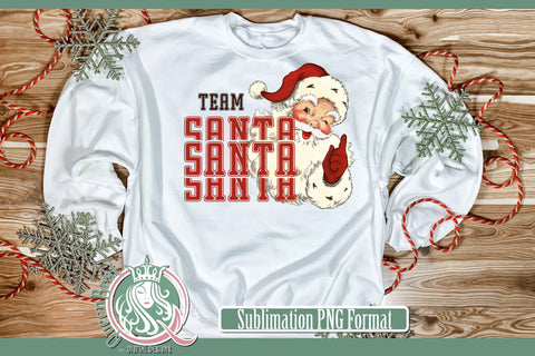 Team Santa Sublimation Sublimation QueenBrat Digital Designs 