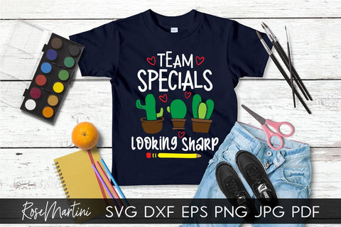 Team Specials Looking Sharp SVG file for cutting machines - Cricut Silhouette, Sublimation Design SVG Back To School cutting file SVG RoseMartiniDesigns 