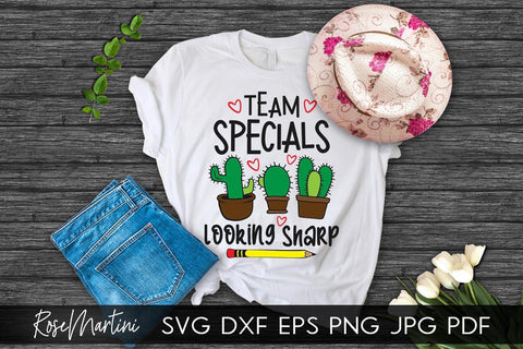 Team Specials Looking Sharp SVG file for cutting machines - Cricut Silhouette, Sublimation Design SVG Back To School cutting file SVG RoseMartiniDesigns 