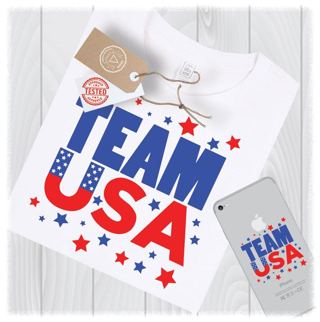 Team USA SVG Files Independence Day 4th of July Cut Designs - Independence Day SVG - Memorial Day SVG - Fourth of July SVG SVG My Sew Cute Boutique 