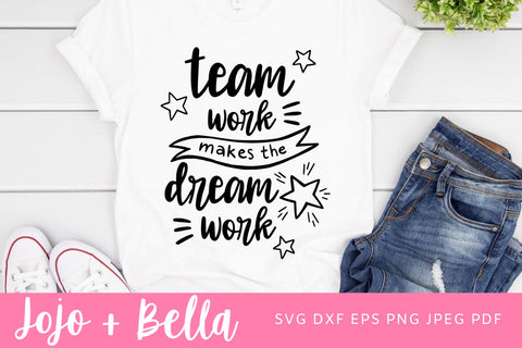 Team Work Makes The Dream Work SVG, Office Svg, Team Svg, Team Spirit Svg, Work SVG, Quote Svg File, Teamwork Svg, Team Work Svg cut file SVG Jojo&Bella 