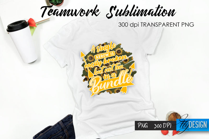 Teamwork T-Shirt Sublimation. Dream Team T-Shirt Design v.1 Sublimation Fly Design 