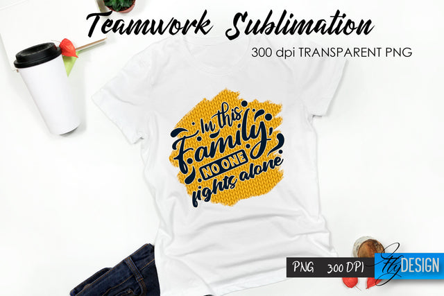 Teamwork T-Shirt Sublimation. Dream Team T-Shirt Design v.16 Sublimation Fly Design 