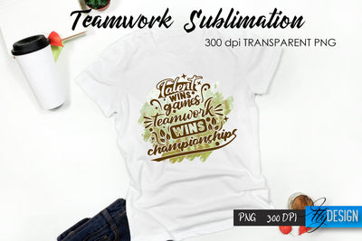 Teamwork T-Shirt Sublimation. Dream Team T-Shirt Design v.25 Sublimation Fly Design 