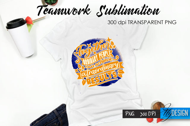 Teamwork T-Shirt Sublimation. Dream Team T-Shirt Design v.35 Sublimation Fly Design 