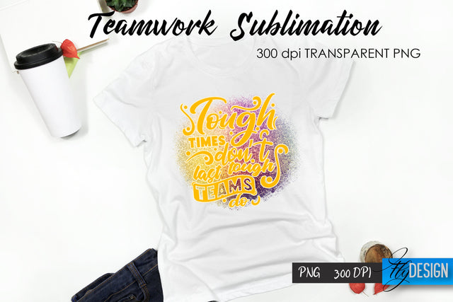Teamwork T-Shirt Sublimation. Dream Team T-Shirt Design v.37 Sublimation Fly Design 