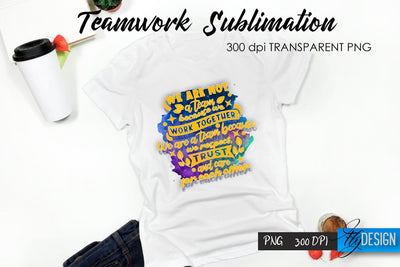 Teamwork T-Shirt Sublimation. Dream Team T-Shirt Design v.38 Sublimation Fly Design 