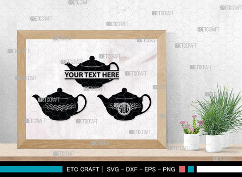 Teapot Monogram, Teapot Silhouette, Teapot SVG, Tea Kettle Svg, Kettle Svg, Coffeepot Svg, Teapot Bundle, SB00176 SVG ETC Craft 
