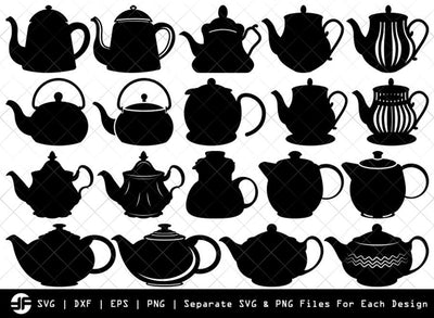 Teapot SVG | Teapot Silhouette Bundle | SVG Cut File SVG ETC Craft 