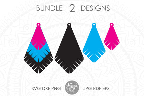 Teardrop earring, cut file, leather earring template SVG Artisan Craft SVG 