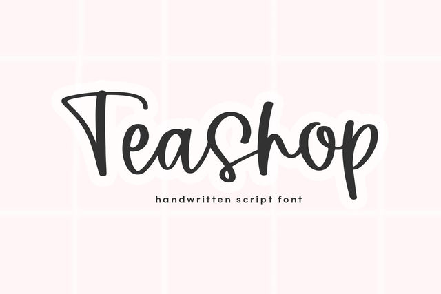Teashop - Handwritten Script Font Font KA Designs 