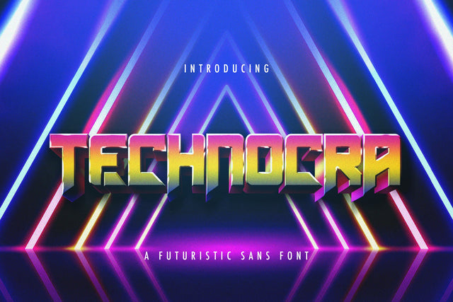 Technocra - Futuristic Sans Font Font StringLabs 