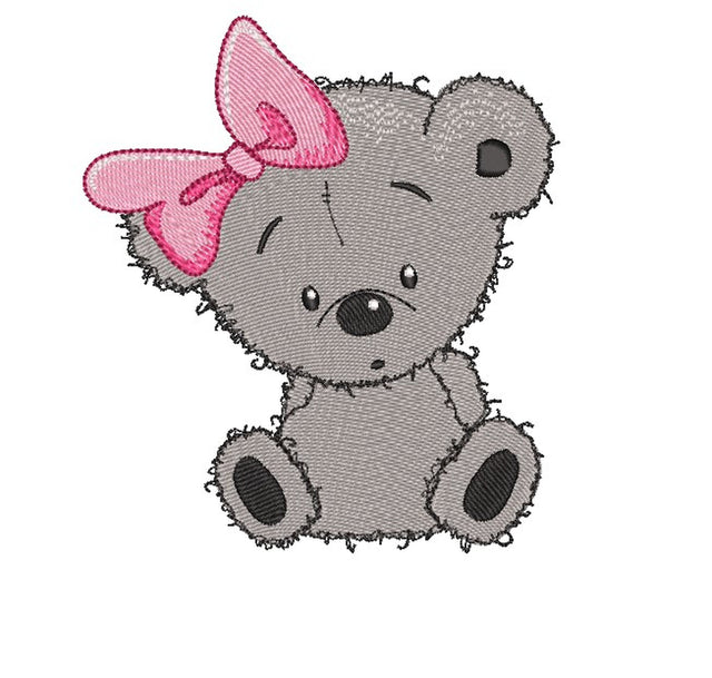 Teddy bear machine embroidery design , 4 sizes. Embroidery/Applique DESIGNS ArtEMByNatalia 