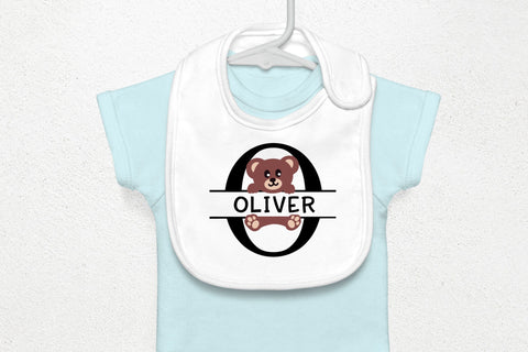 Teddy Bear Split Letters A - Z - 26 Split Monogram SVG Files SVG Stacy's Digital Designs 