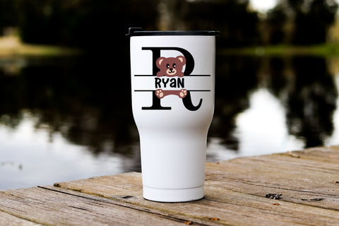 Teddy Bear Split Letters A - Z - 26 Split Monogram SVG Files SVG Stacy's Digital Designs 