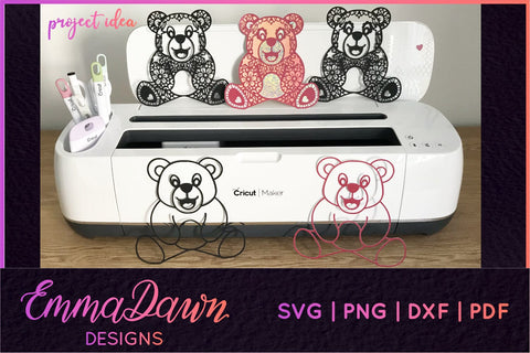 Teddy Bear SVG | Cute Bear SVG SVG Emma Dawn Designs 