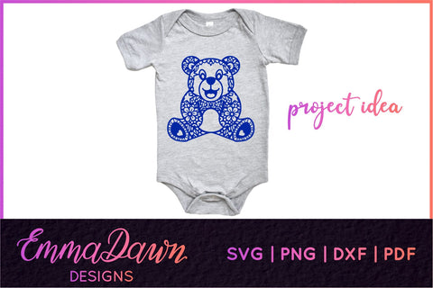 Teddy Bear SVG | Cute Bear SVG SVG Emma Dawn Designs 